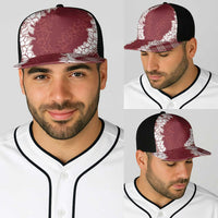 Hawaii Aloha Plumeria Lei Scarlet Palaka Baseball Net Cap - Polynesian Pride