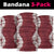 Hawaii Aloha Plumeria Lei Scarlet Palaka Neck Gaiter - undefined