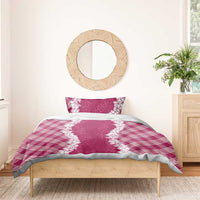 Hawaii Aloha Plumeria Lei Fuschia Palaka Bedding Set LT7 - Polynesian Pride