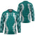 Hawaii Aloha Plumeria Lei Teal Palaka Hockey Jersey - Polynesian Pride