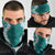 Hawaii Aloha Plumeria Lei Teal Palaka Neck Gaiter - Polynesian Pride