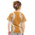 Hawaii Aloha Plumeria Lei Orange Palaka Kid T Shirt - Polynesian Pride