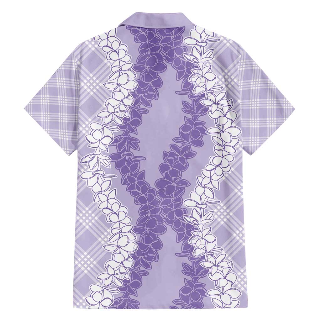 Hawaii Aloha Plumeria Lei Lavender Palaka Family Matching Summer Maxi Dress and Hawaiian Shirt LT7 - Polynesian Pride