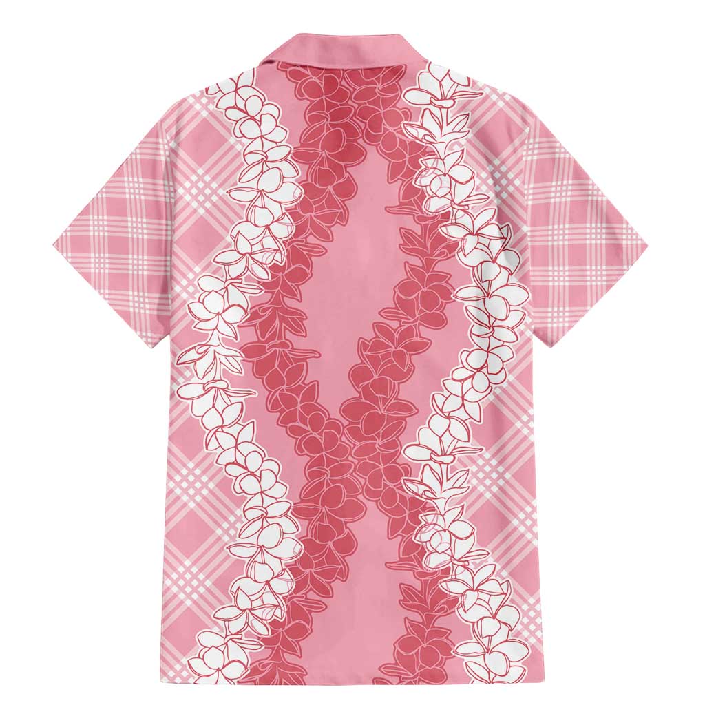 Hawaii Aloha Plumeria Lei Pink Palaka Family Matching Mermaid Dress and Hawaiian Shirt LT7 - Polynesian Pride