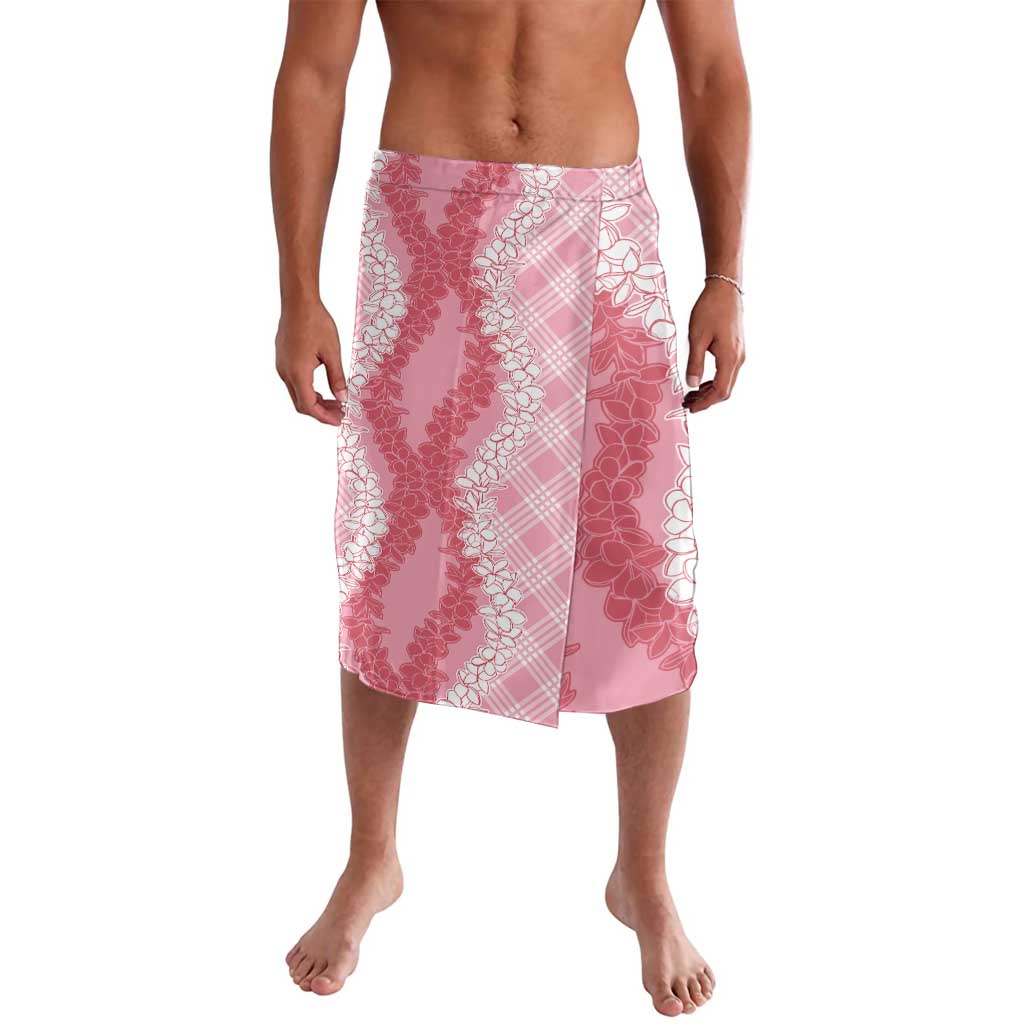 Hawaii Aloha Plumeria Lei Pink Palaka Lavalava - Polynesian Pride