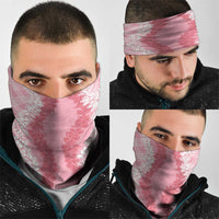 Hawaii Aloha Plumeria Lei Pink Palaka Neck Gaiter - Polynesian Pride