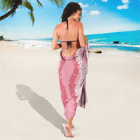 Hawaii Aloha Plumeria Lei Pink Palaka Sarong - Polynesian Pride