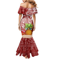 Mele Kalikimaka Hawaii Christmas Family Matching Mermaid Dress and Hawaiian Shirt Pineapple Party LT7 - Polynesian Pride