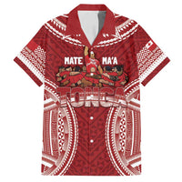 Personalized Mate Maa Tonga Rugby Family Matching Off Shoulder Maxi Dress and Hawaiian Shirt Ofa Atu Tonga