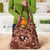 Hawaii Plumeria Grocery Bag Hau'oli la Makuahine Sunburned