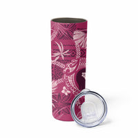 Hawaii Plumeria Skinny Tumbler Hau'oli la Makuahine Rosy LT7 - Polynesian Pride