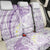 Polynesia Humpback Whale Back Car Seat Cover Tropical Plumeria Lavender