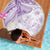 Polynesia Humpback Whale Beach Blanket Tropical Plumeria Lavender