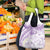 Polynesia Humpback Whale Grocery Bag Tropical Plumeria Lavender