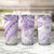 Polynesia Humpback Whale Tumbler Cup Tropical Plumeria Lavender