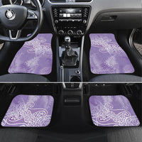 Aotearoa Maori Koru Curves Car Mats Silver Ferns - Amethyst