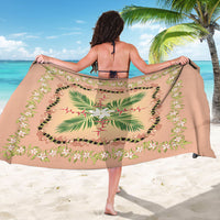 Hawaii Quilt Inspired Collection Aloha Flowers Sarong Maile - Kukui Nut Lei