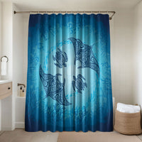 Hawaii Quilt Inspired Collection Aloha Sea Bathroom Set Manta Ray and Turtles