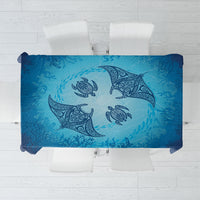 Hawaii Quilt Inspired Collection Aloha Sea Tablecloth Manta Ray and Turtles