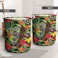 Mahalo Hawaii Ho'oponopono Pule Laundry Basket Polynesian Pattern Cross LT7 - Polynesian Pride