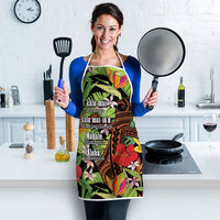 Mahalo Hawaii Ho'oponopono Pule Apron Polynesian Pattern Cross LT7 - Polynesian Pride