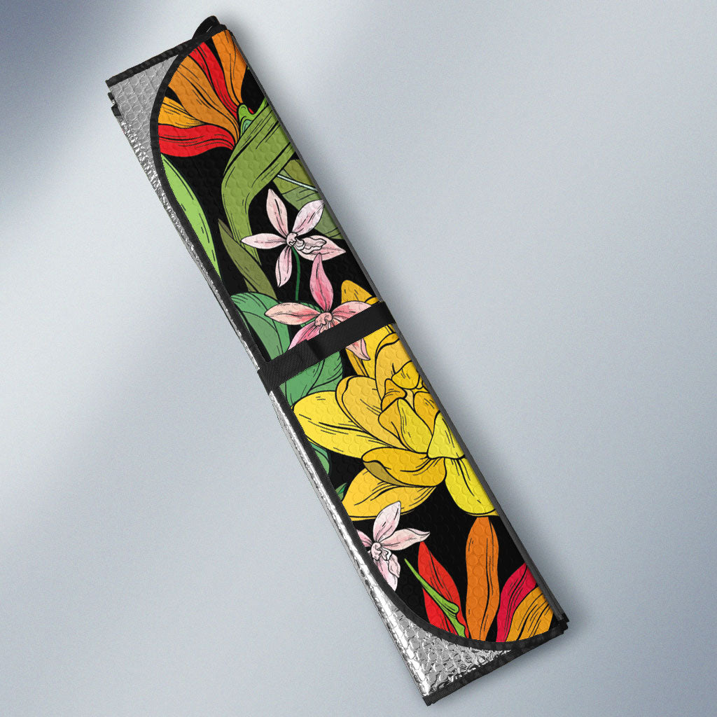 Mahalo Hawaii Ho'oponopono Pule Auto Sun Shade Polynesian Pattern Cross LT7 - Polynesian Pride