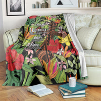 Mahalo Hawaii Ho'oponopono Pule Blanket Polynesian Pattern Cross LT7 Black - Polynesian Pride