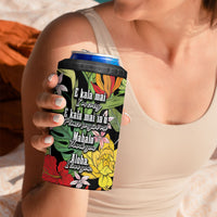 Mahalo Hawaii Ho'oponopono Pule 4 in 1 Can Cooler Tumbler Polynesian Pattern Cross LT7 - Polynesian Pride