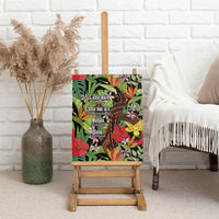 Mahalo Hawaii Ho'oponopono Pule Canvas Wall Art Polynesian Pattern Cross LT7 - Polynesian Pride