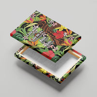 Mahalo Hawaii Ho'oponopono Pule Canvas Wall Art Polynesian Pattern Cross LT7 - Polynesian Pride