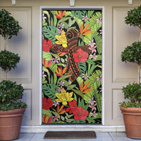 Mahalo Hawaii Ho'oponopono Pule Door Cover Polynesian Pattern Cross LT7 Black - Polynesian Pride