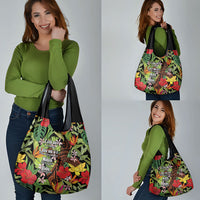 Mahalo Hawaii Ho'oponopono Pule Grocery Bag Polynesian Pattern Cross LT7 - Polynesian Pride