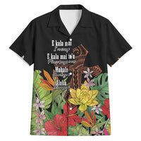 Mahalo Hawaii Ho'oponopono Pule Hawaiian Shirt Polynesian Pattern Cross LT7 Black - Polynesian Pride
