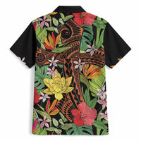 Mahalo Hawaii Ho'oponopono Pule Hawaiian Shirt Polynesian Pattern Cross LT7 - Polynesian Pride
