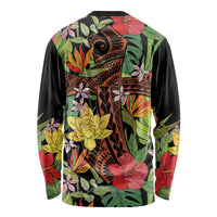 Mahalo Hawaii Ho'oponopono Pule Long Sleeve Shirt Polynesian Pattern Cross LT7 - Polynesian Pride