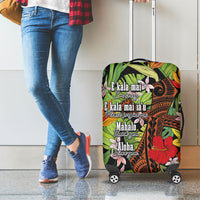 Mahalo Hawaii Ho'oponopono Pule Luggage Cover Polynesian Pattern Cross LT7 - Polynesian Pride