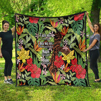 Mahalo Hawaii Ho'oponopono Pule Quilt Polynesian Pattern Cross LT7 - Polynesian Pride