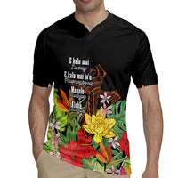 Mahalo Hawaii Ho'oponopono Pule Rugby Jersey Polynesian Pattern Cross LT7 - Polynesian Pride