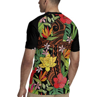 Mahalo Hawaii Ho'oponopono Pule Rugby Jersey Polynesian Pattern Cross LT7 - Polynesian Pride