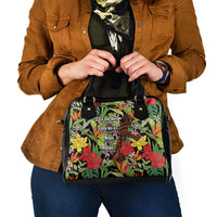 Mahalo Hawaii Ho'oponopono Pule Shoulder Handbag Polynesian Pattern Cross LT7 - Polynesian Pride
