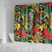 Mahalo Hawaii Ho'oponopono Pule Shower Curtain Polynesian Pattern Cross LT7 - Polynesian Pride