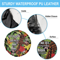 Mahalo Hawaii Ho'oponopono Pule Spare Tire Cover Polynesian Pattern Cross LT7 - Polynesian Pride