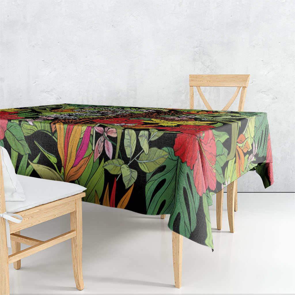 Mahalo Hawaii Ho'oponopono Pule Tablecloth Polynesian Pattern Cross LT7 - Polynesian Pride