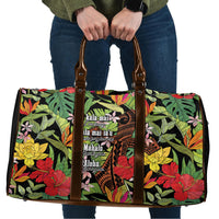 Mahalo Hawaii Ho'oponopono Pule Travel Bag Polynesian Pattern Cross LT7 Black - Polynesian Pride
