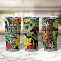 Mahalo Hawaii Ho'oponopono Pule Tumbler Cup Polynesian Pattern Cross LT7 - Polynesian Pride
