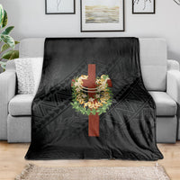 Hawaii Ka Pule a ka Haku Memorial Blanket Flower Lei Cross - Black LT7 - Polynesian Pride