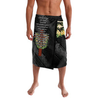 Hawaii Ka Pule a ka Haku Memorial Lavalava Flower Lei Cross - Black LT7 Black - Polynesian Pride