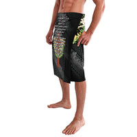 Hawaii Ka Pule a ka Haku Memorial Lavalava Flower Lei Cross - Black LT7 - Polynesian Pride