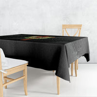 Hawaii Ka Pule a ka Haku Memorial Tablecloth Flower Lei Cross - Black LT7 - Polynesian Pride