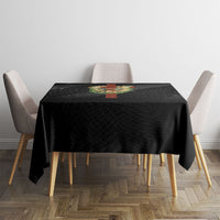 Hawaii Ka Pule a ka Haku Memorial Tablecloth Flower Lei Cross - Black LT7 - Polynesian Pride